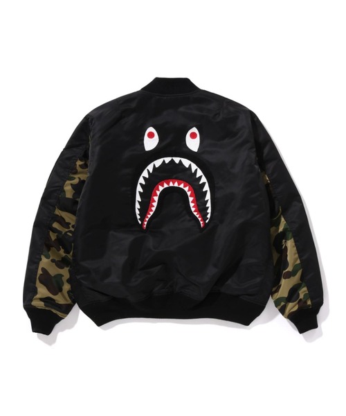ジャケット・アウター A Bathing Ape Shark MA-1 Jacket Olive SHARK MA-1 | bape.com