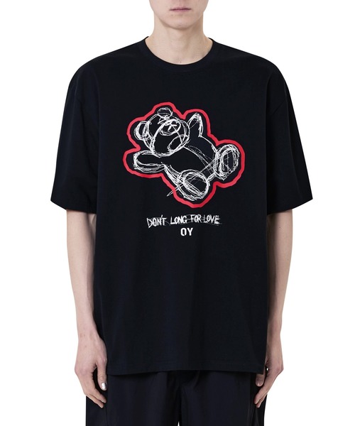 『OY/オーワイ』 くま スケッチオードリー クロップド丈 半袖Tシャツ OY/オーワイ』 SKETCH ODOLLY CROP T/スケッチオードリー
