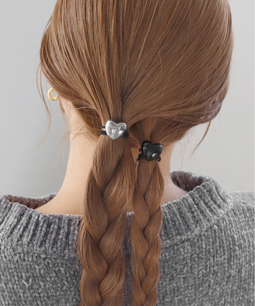 ANEMONE（アネモネ） ヘアゴム ハートモチーフヘアゴム「2本セット