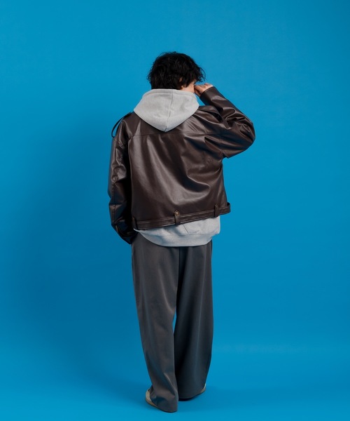 「MUHET」 ライダースジャケット MEDIUM ブラック レディース