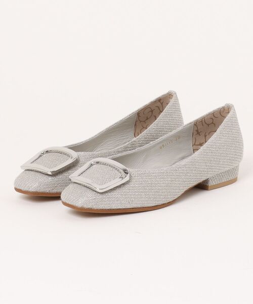 パンプス 「Made in Japan」「HIMIKO」スクエアバックルローヒールパンプス/651110_8