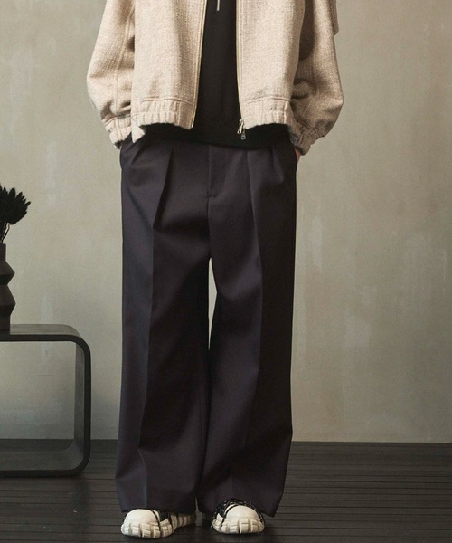 MAISON SPECIAL ワイドスラックス MAISON SPECIAL スラックス 「UNISEX」「Italian Dead Stock