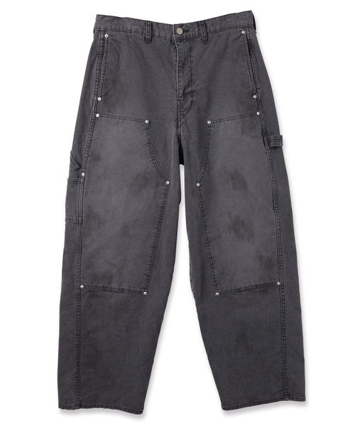 JieDa ダークグレー ワイドレッグデニム2 JieDa（ジエダ） ワイドパンツ ジーンズ DUCK DOUBLE KNEE PANTS