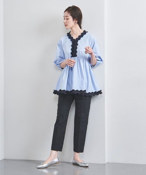 新品タグ付き UNITED ARROWS 今季 シャイニースリムパンツ XXS シャイニー スリム パンツ