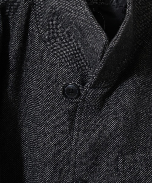 「FUNALIVE」 「Beno」チェスターコート M グレー メンズ_画像3