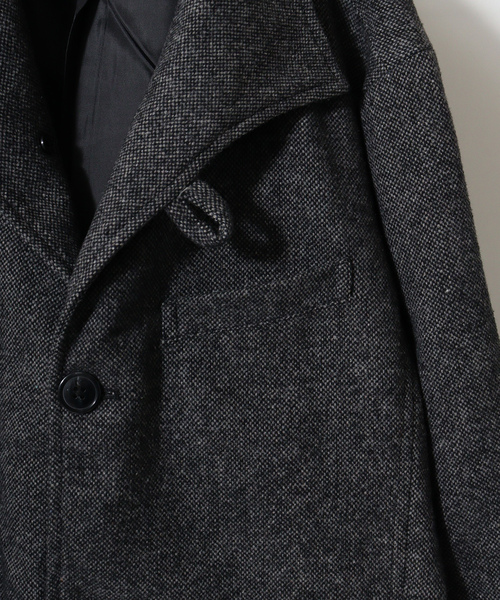 「FUNALIVE」 「Beno」チェスターコート M グレー メンズ_画像4