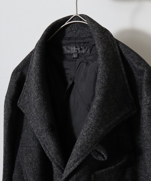「FUNALIVE」 「Beno」チェスターコート M グレー メンズ_画像9
