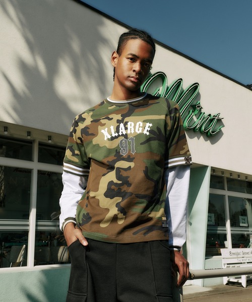大人気 早い者勝ち XLARGE 91 LAYERD L/S TEE ヴィンテージ感◎ XLARGE / XLARGE 91 LAYERD L/S TEE