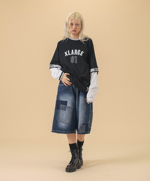 XLARGE tシャツ 91 LAYERD L/S TEE メンズ レディース