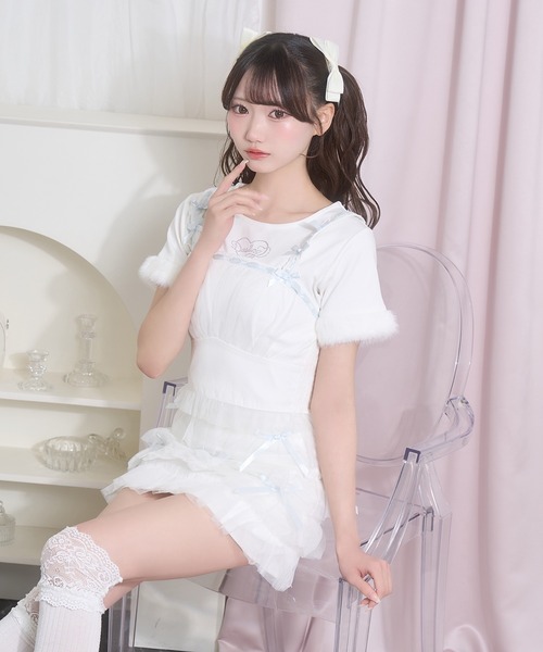 Honey Cinnamon(ハニーシナモン) セットアップ チュールリボン Honey Cinnamon(ハニーシナモン) セットアップ チュールリボン