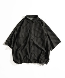 シャツ DUNGAREE STRIPE DRAW CORD SHIRT /ダンガリーストライプドローコードシャツ メンズ レディース｜ZOZOTOWN Yahoo!店