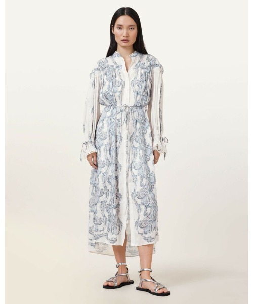 ALLSAINTS（オールセインツ） シャツワンピース DELPHINE FLORAL PRINT