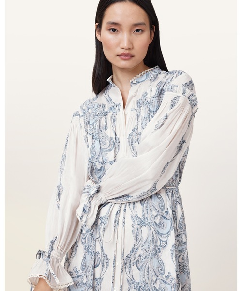 ALLSAINTS（オールセインツ） シャツワンピース DELPHINE FLORAL PRINT