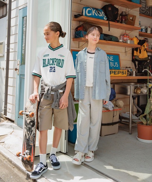 GLOBAL WORK（グローバルワーク） tシャツ ヘビロッTEEユニフォーム