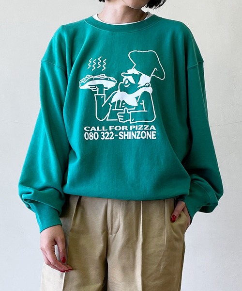 「THE SHINZONE」 スウェットカットソー FREE グリーン レディース