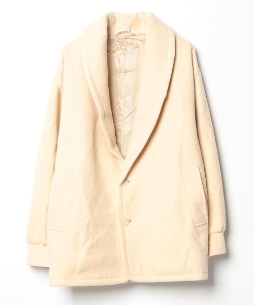 AURALEE（オーラリー） TWEED SHIRT JKT ジャケット 1 イエロー