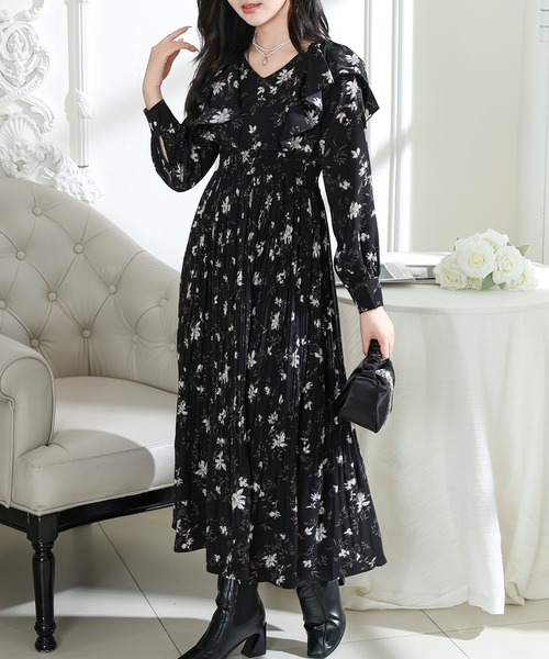 Lace Ladies（レースレディース） ワンピース フラワー プリント 肩