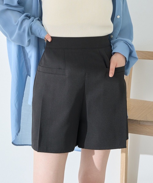 NEAT ネイビー ショートパンツ サイドポケット付き NEATショートパンツ サイドポケット付き Navy サイズM インターロック