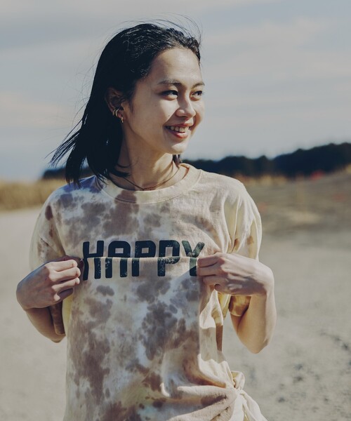tシャツ Freada/フリーダ ムラ染め ギミック ロゴTシャツ レディース | Freada