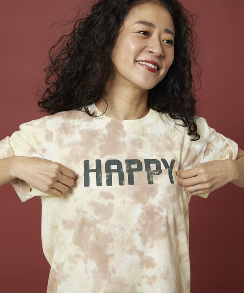 tシャツ Freada/フリーダ ムラ染め ギミック ロゴTシャツ レディース | Freada | 15