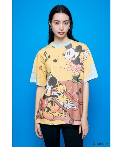 Disney SERIES CREATED by MOUSSY tシャツ MD RETRO BIG Tシャツ