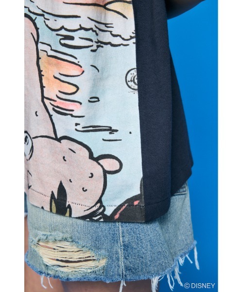 Disney SERIES CREATED by MOUSSY tシャツ MD RETRO BIG Tシャツ