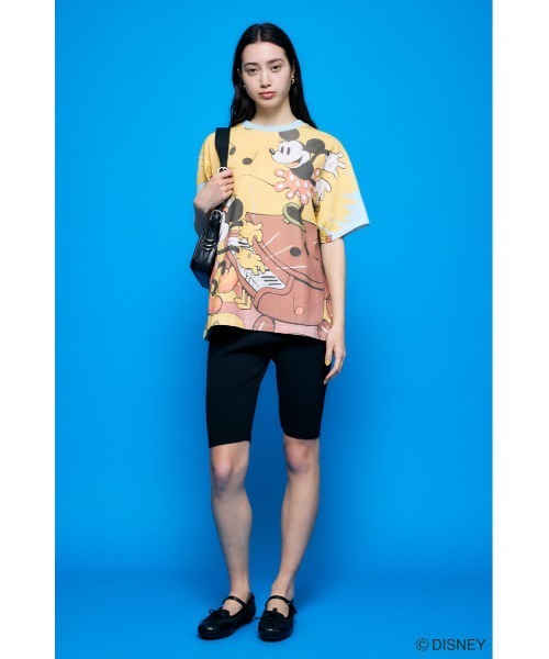 Disney SERIES CREATED by MOUSSY tシャツ MD RETRO BIG Tシャツ