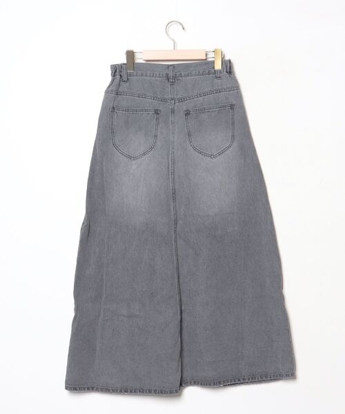[Emma(SELECT LEVERY)] Denim длинная юбка MEDIUM темно-серый женский 