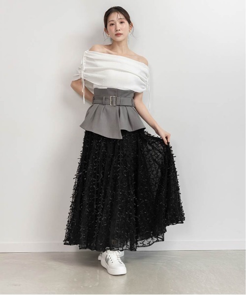 RANDA スカート マルチウェイコルセットベルトセットスカート