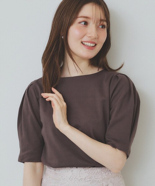 tシャツ シルケットタックスリーブプルオーバー レディース index tシャツ 「10色展開/XS-LLサイズ」コットンスムースタック