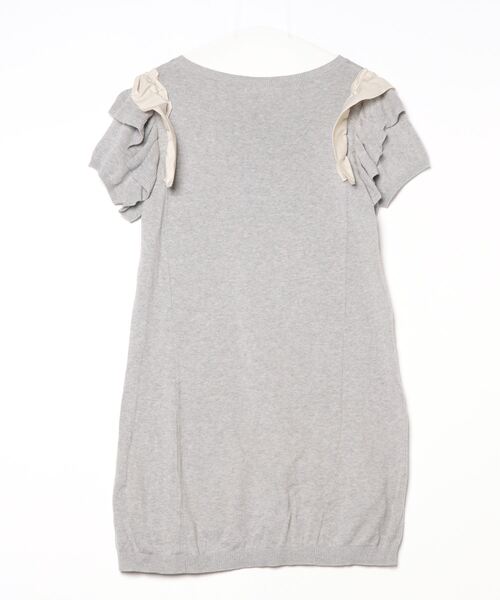 LANVIN en Bleu 「LANVIN Bleu」 ニットワンピース - グレー