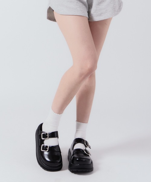 Chick サンダル Thick-soled leather sandals / 厚底サンダル