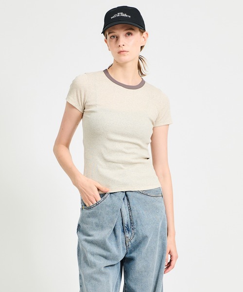 tシャツ GOOD PEOPLE GOOD STITCHING GOOD PRODUCT for ESTNATION / テレコTシャツ レディース