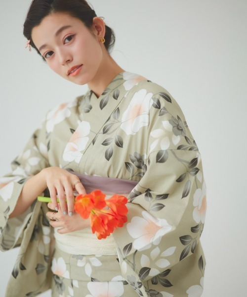 Pierrot 浴衣 兵児帯セット浴衣 レディース : ZOZOTOWN Yahoo!店