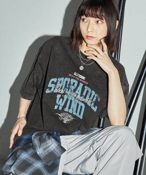 Anchor Smith tシャツ ヴィンテージスノーウォッシュ加工