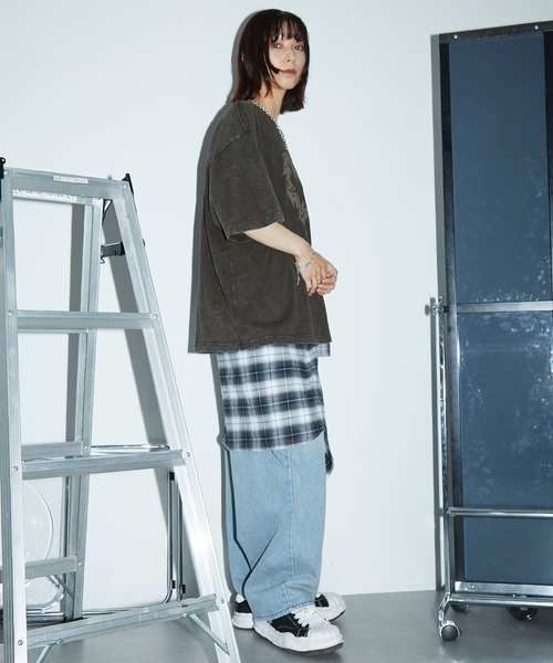Anchor Smith tシャツ ヴィンテージスノーウォッシュ加工