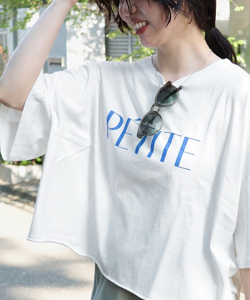 MICA&DEAL tシャツ PETITE”ロゴプリントT-shirt レディース