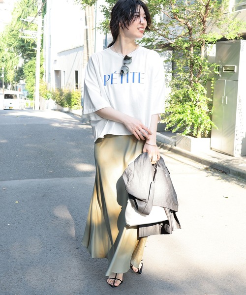 MICA&DEAL tシャツ PETITE”ロゴプリントT-shirt レディース