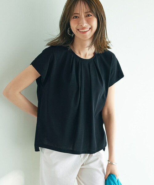 23区（ニジュウサンク） tシャツ 半袖 「接触冷感/洗える」ツイスト