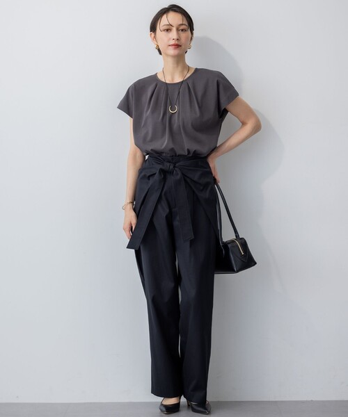 23区（ニジュウサンク） tシャツ 半袖 「接触冷感/洗える」ツイスト