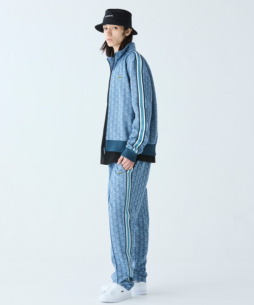 【新品未使用】LACOSTE モノグラム トラックジャージ セットアップ LACOSTE ジャージ モノグラムジャカードトラックジャケット