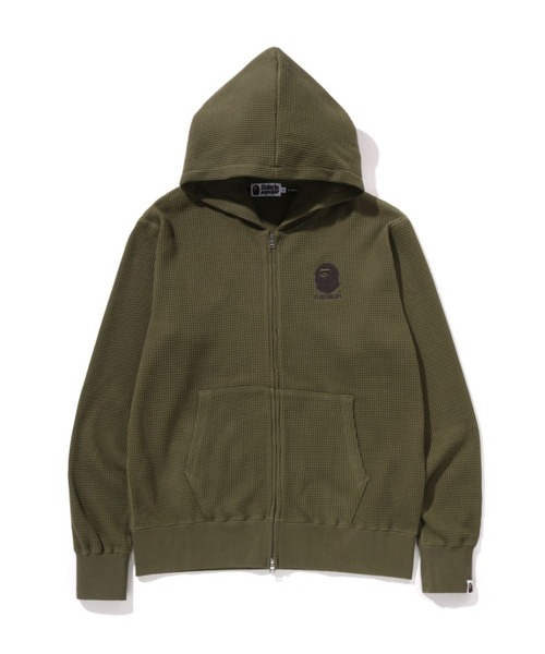 A BATHING APE パーカー PIGMENT DYE THERMAL ZIP HOODIE メンズ