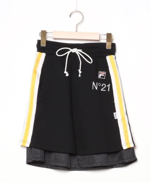 新品ブラックチェーンスカート　ヌメロヴェントゥーノ　Ｎ°21 チェーン付スカート N°21 「N21 numero ventuno」 スカート X-SMALL ブラック