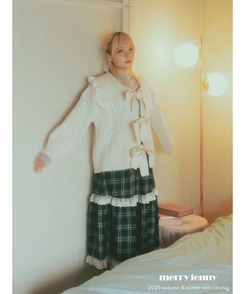 merry jenny セーラーリボンカーディガン セーラーリボンカーデイガン（カーディガン/ボレロ）｜merry jenny