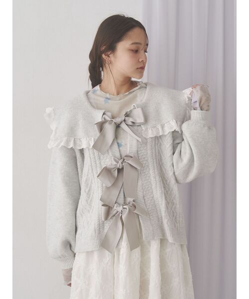 merry jenny セーラーリボンカーディガン merry jenny（メリージェニー） カーディガン セーラーリボン