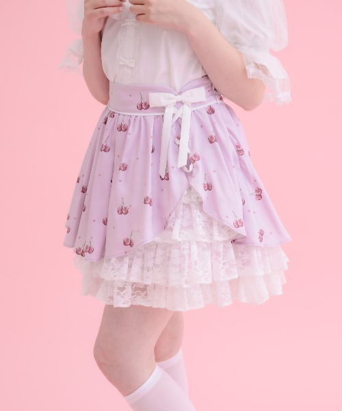 メルフィーメモリー スウィートフレグランスドールスカート mellfy memory（メルフィーメモリー） スカート Sweet cherry lace