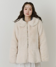 Olu.（オルドット） コート アウター フラッフィーラウンドカラー