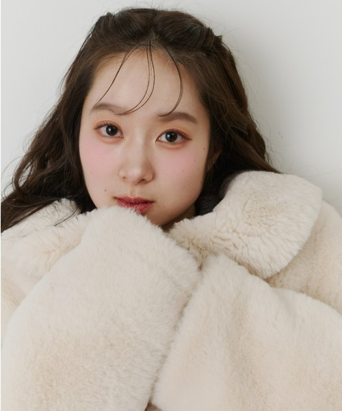 Olu.（オルドット） コート アウター フラッフィーラウンドカラー