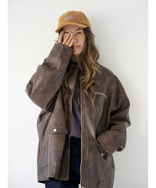 Ungrid（アングリッド） ブルゾン アウター ルーズシルエットフェイク