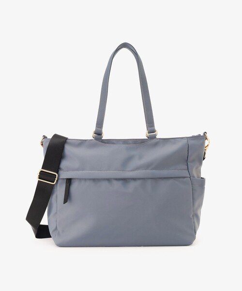 afternoon tea キャンバストートバッグ M はっ水 グレー Afternoon Tea トートバッグ 撥水3WAYトートバッグ レディース